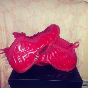 Red foam Nikes